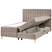 Beliani - OFFICER - Boxspringbed - Taupe - 160 x 200 cm - Polyester