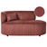 Beliani - VANVEY - Chaise longue - Rood - Linkszijdig - Corduroy