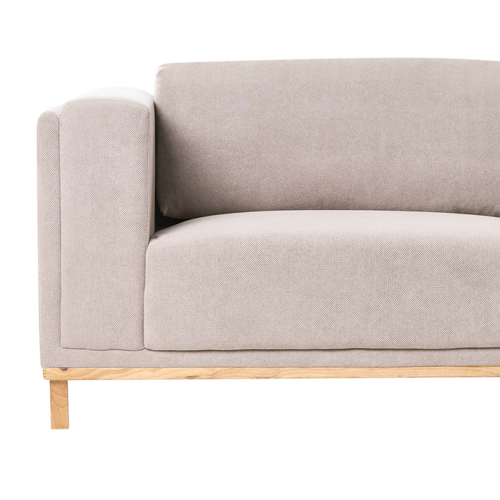 Beliani - VENG - Hoekbank 5-zits - Taupe - Linkszijdig - Polyester