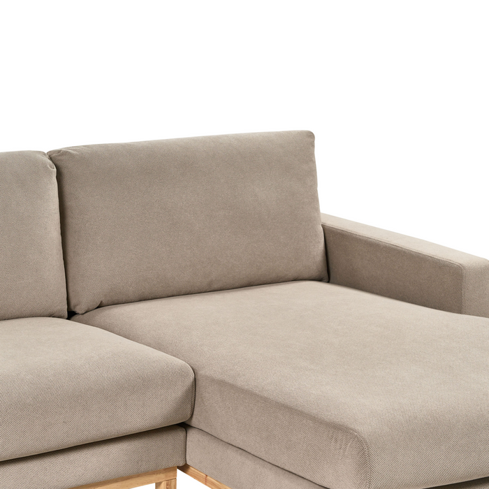 Beliani - SIGGARD - Hoekbank - Taupe - Linkszijdig - Polyester