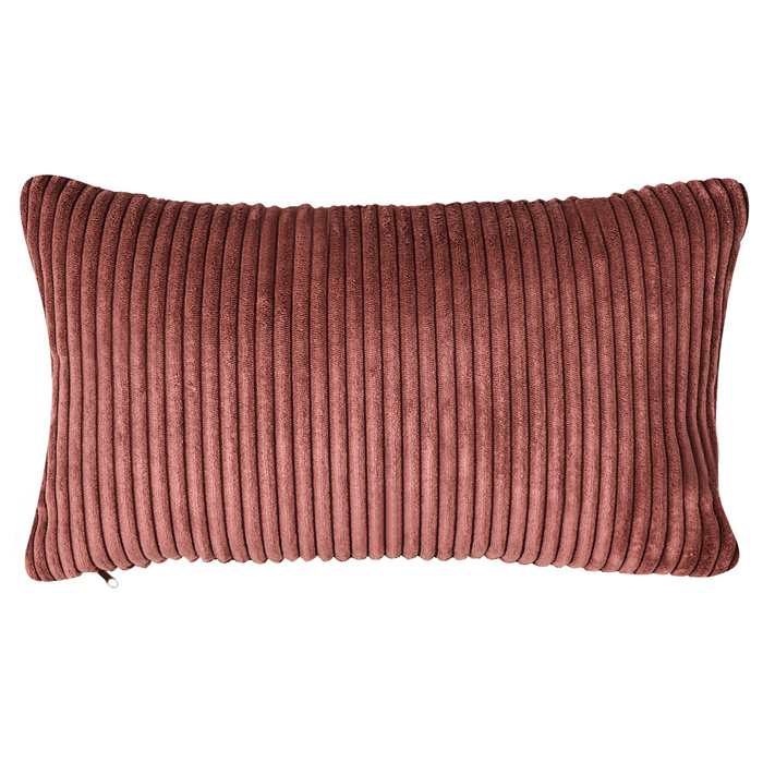 Beliani - VANVEY - Chaise longue - Rood - Linkszijdig - Corduroy