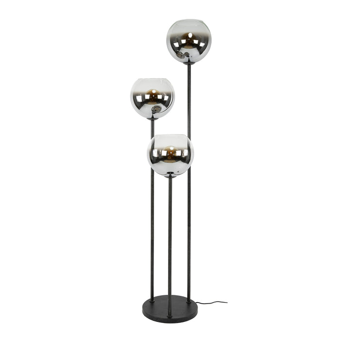 Giga Meubel - Vloerlamp Zwart - 3-lichts - 46x46x162cm - Bubble