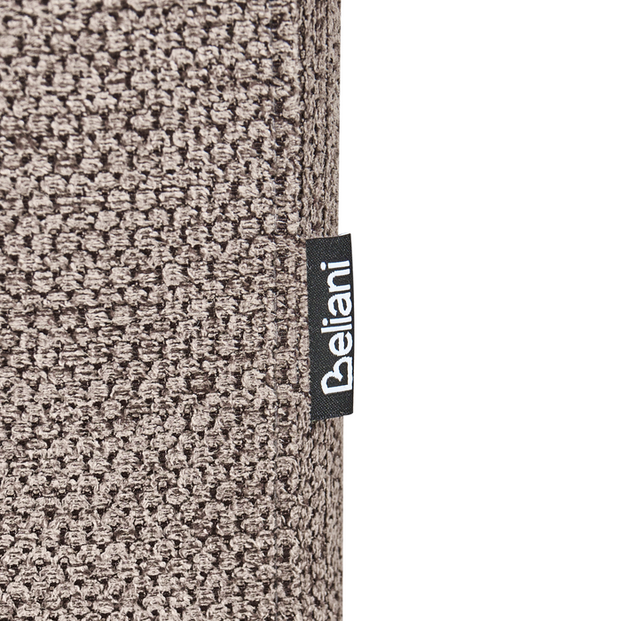 Beliani - SAVASSE - Chaise longue - Lichtbruin - Kunstlinnen