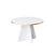 Giga Meubel - Salontafel Rond Wit|Goud - 60x60x40cm - Mushroom