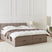Beliani - BARONET - Boxspringbed - Taupe - 180 x 200 cm - Stof