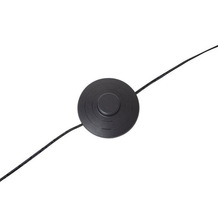 QAZQA Design vloerlamp zwart incl. LED 3-staps dimbaar - Gate