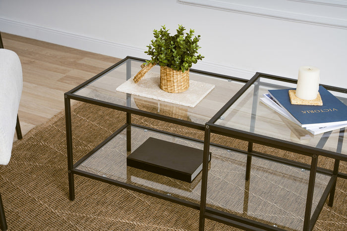 Giga Meubel - Salontafel Set Sevay Zwart