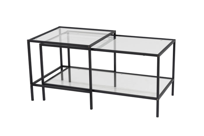 Giga Meubel - Salontafel Set Sevay Zwart