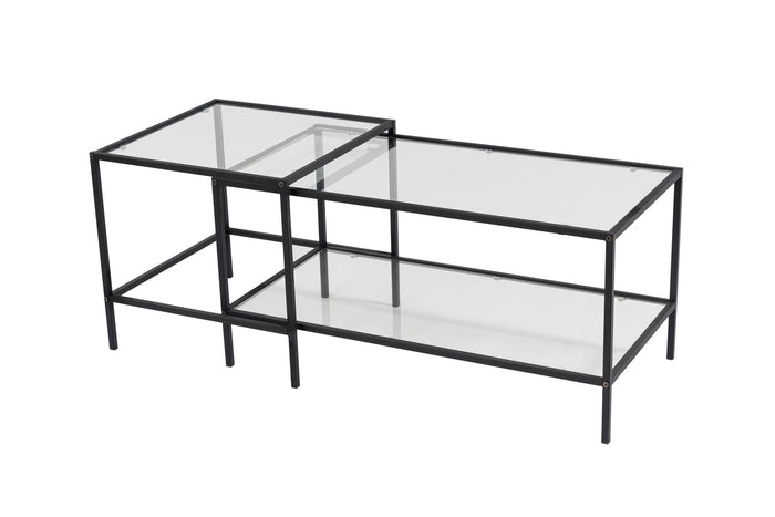 Giga Meubel - Salontafel Set Sevay Zwart