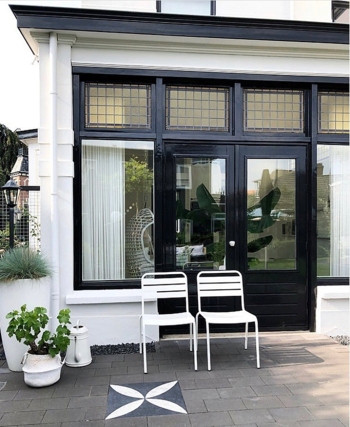 MaximaVida Max metalen tuistoel wit