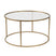 Giga Meubel - Salontafel Rond Goud|Brons Glas - 80x80x43cm - Aurum