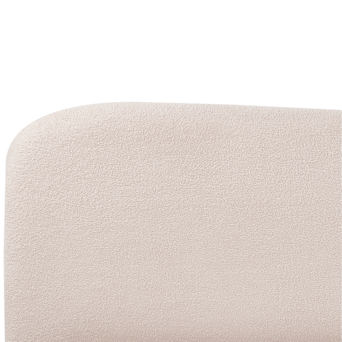 Beliani - BLAGNAC - Tweepersoonsbed - Lichtbeige - 140 x 200 cm - Stof