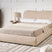 Beliani - BLAGNAC - Tweepersoonsbed - Beige - 140 x 200 cm - Bouclé
