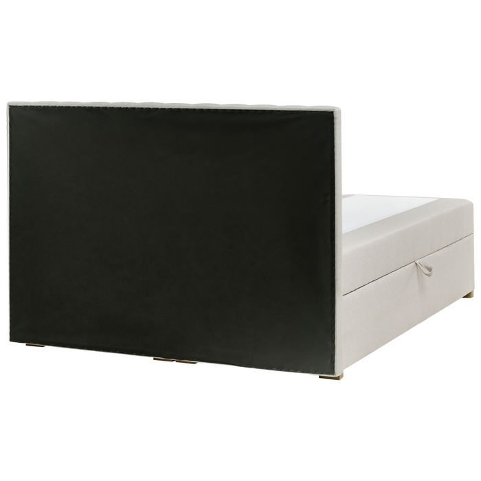 Beliani-ESQUIRE-Boxspringbed-Gebroken wit-160 x 200 cm-Polyester