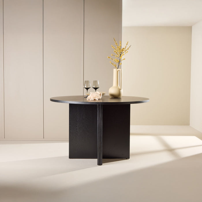 Fjôrd - Eettafel Uitschuifbaar - Zwart - 120cm - Strada