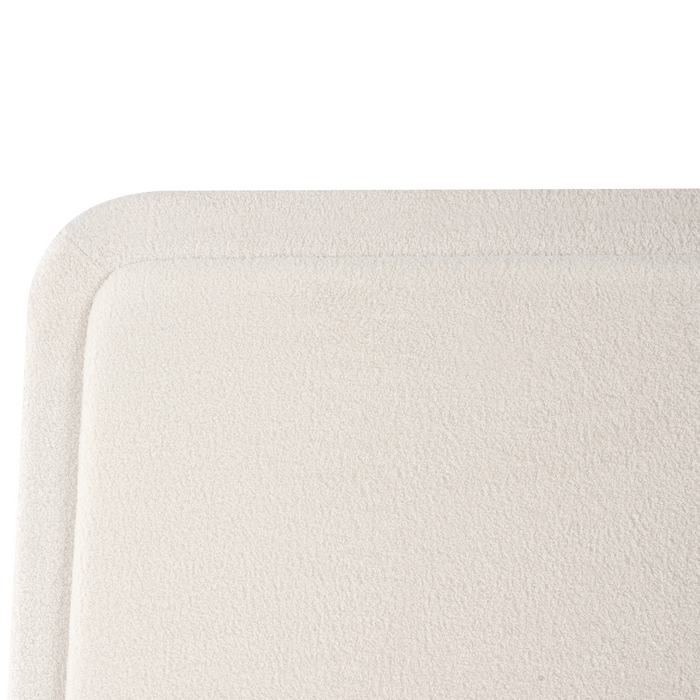 Beliani-SARDENT-Tweepersoonsbed-Off-white-180 x 200 cm-Bouclé