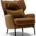 Sits Alex Fauteuil Bruin met Rug en Nek Kussen