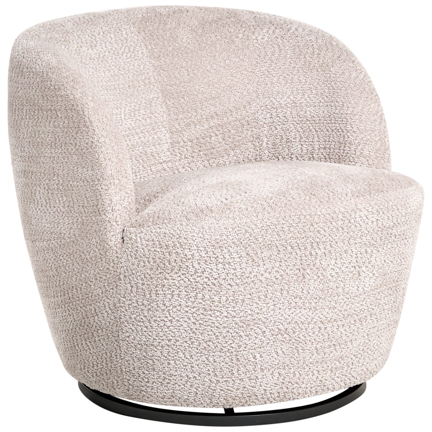Beliani - KUOLPA - Fauteuil - Beige - Chenille