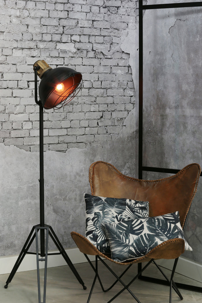 Light & Living Light&living Stoel 72x72x84 cm BUTTERFLY leer bruin