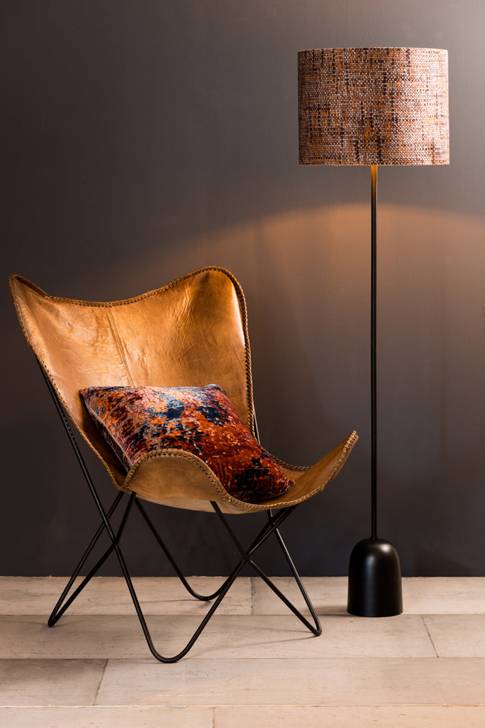 Light & Living Light&living Stoel 72x72x84 cm BUTTERFLY leer bruin