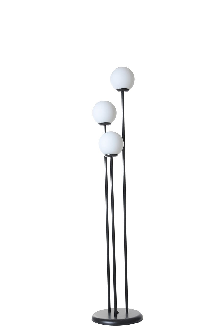 Giga Meubel - Vloerlamp Zwart Metaal - 3-Lichts - 30x30x150cm - Judy