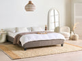 Beliani - ROANNE - Tweepersoonsbed - Taupe - 160 x 200 cm - Bouclé