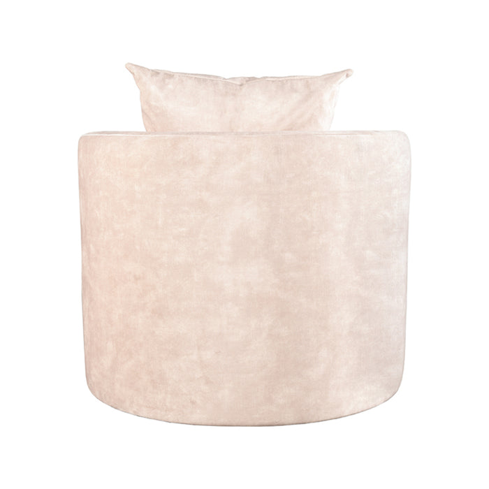 LABEL51 - Fauteuil Evy 90 cm - Naturel Velours