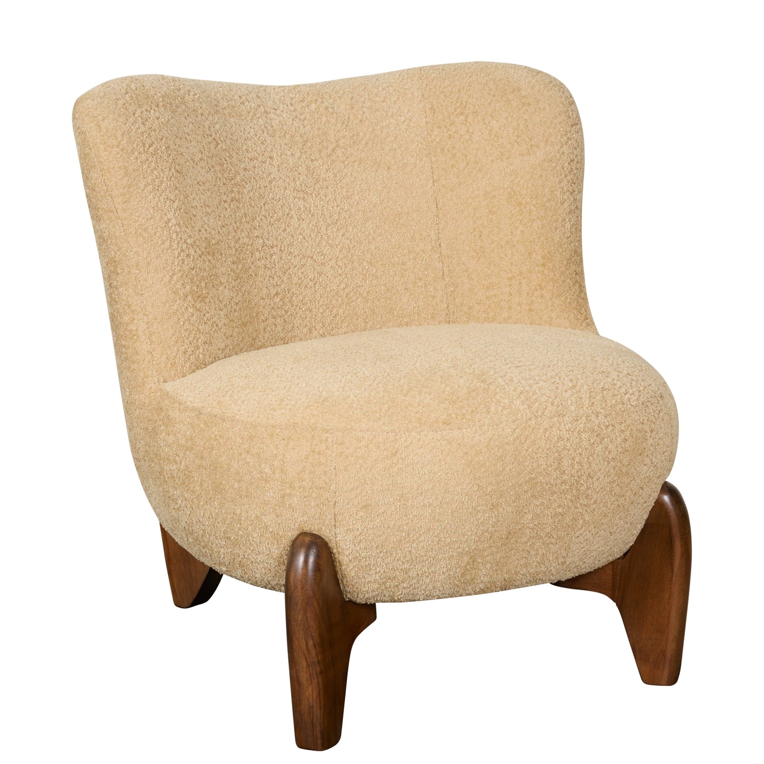 Fauteuil Bara - Beige|Creme - Textiel - 74x80x77cm (BxHxD)