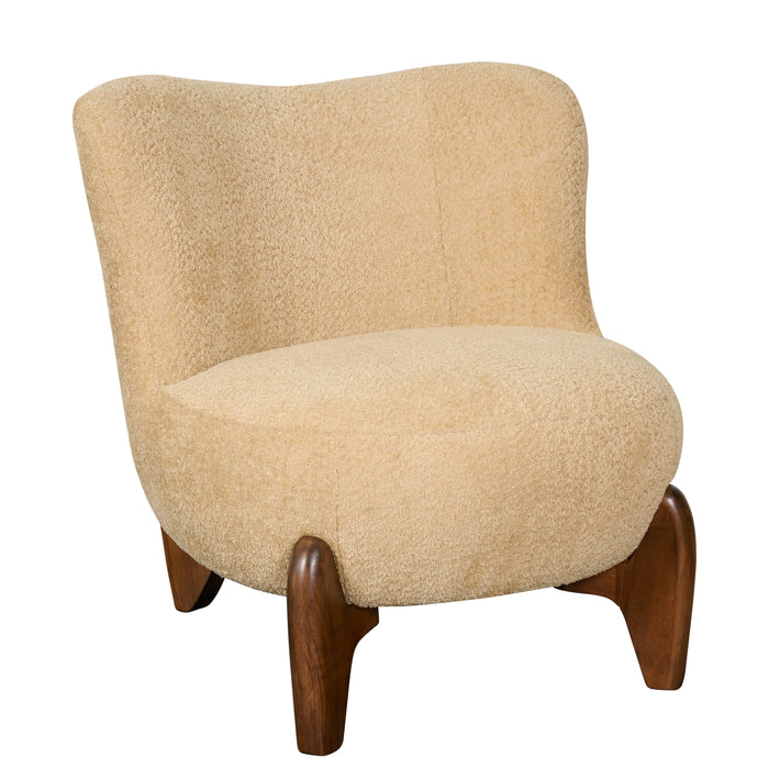 Fauteuil Bara - Beige|Creme - Textiel - 74x80x77cm (BxHxD)