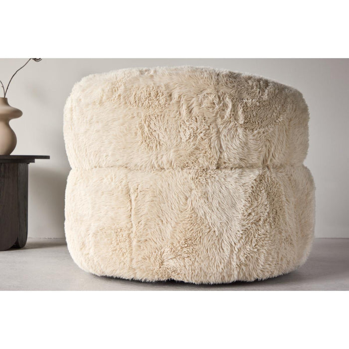 Svea - Sofia fauteuil - fake fur - off white
