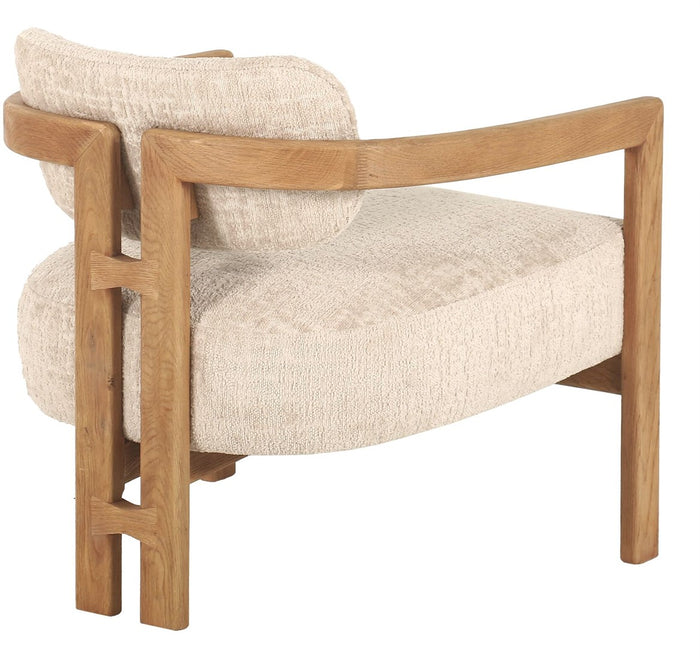 MUST Living Lounge chair Kelly natural,75x73x73 cm, luxor sand
