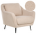 Beliani - EIBY - Fauteuil - Beige - Bouclé
