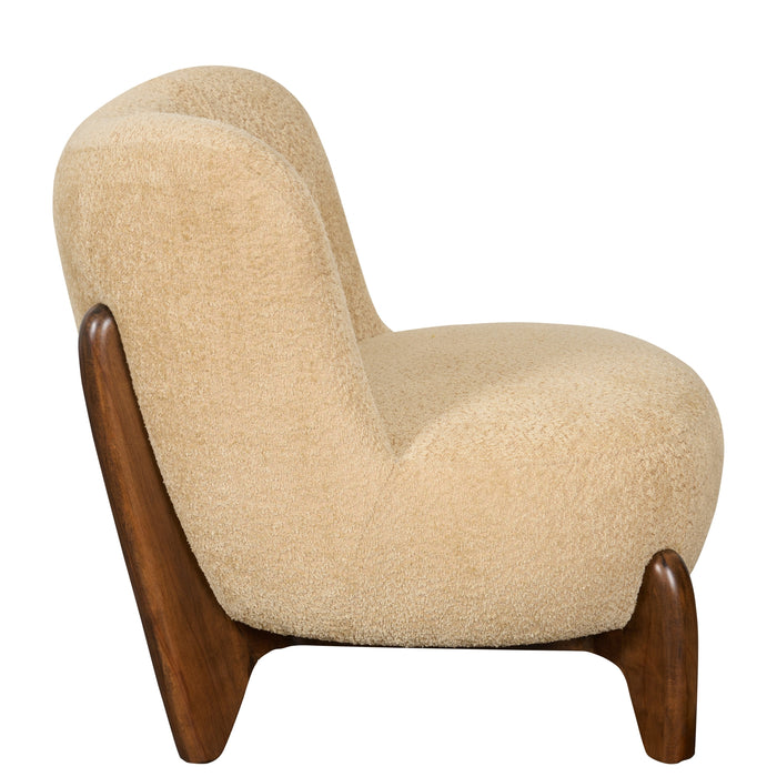 Fauteuil Bara - Beige|Creme - Textiel - 74x80x77cm (BxHxD)
