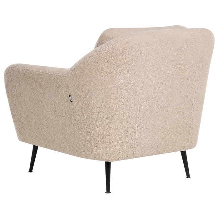 Beliani - EIBY - Fauteuil - Beige - Bouclé