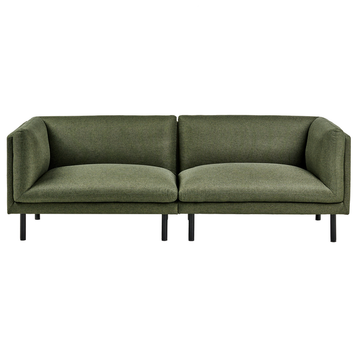 Beliani - VORGOD - Driezitsbank - Donkergroen - Polyester