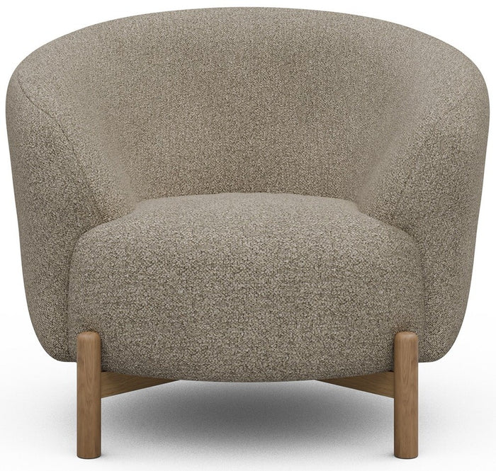 Kragelund Gran Fauteuil Beige Bouclé | Eiken