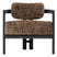 MUST Living Lounge chair Kelly black,75x73x73 cm, luxor hazelnut