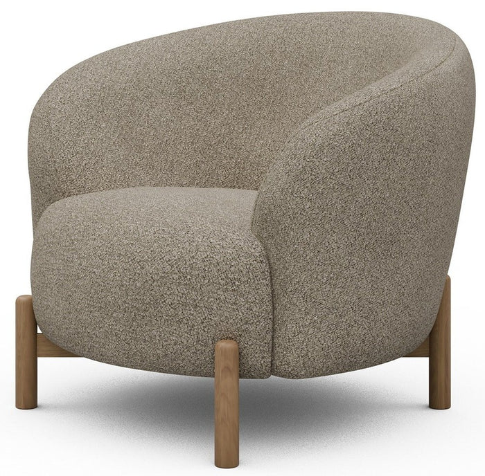 Kragelund Gran Fauteuil Beige Bouclé | Eiken