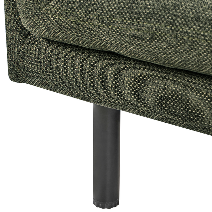 Beliani - VORGOD - Driezitsbank - Donkergroen - Polyester