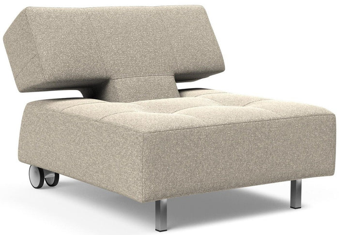 Innovation Long Horn Beige Bouclé Fauteuil