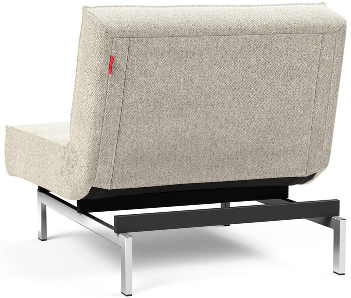 Innovation Splitback Slaapstoel Gebroken Wit | Chroom