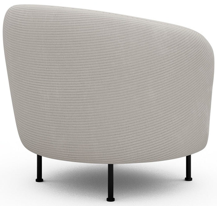 Kragelund Gran Fauteuil Ivory Corduroy Cirkel-Poot