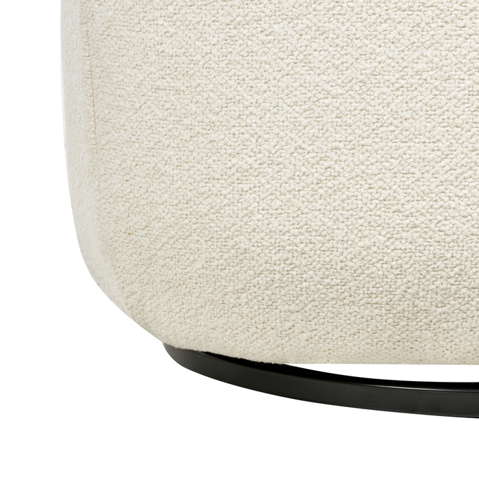 Beliani - MOLLEBY - Fauteuil - Off-white - Bouclé