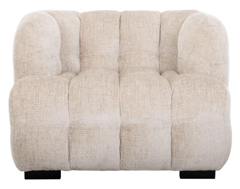 MUST Living Lounge chair Mars,75x102x95 cm, glamour natural