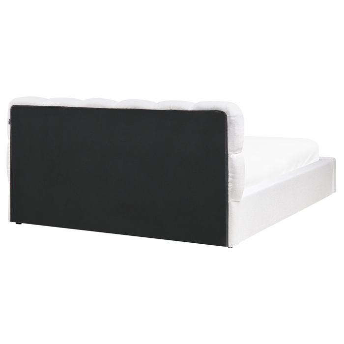Beliani-BASTON-Bed met opbergruimte-Off-white-160 x 200 cm-Stof