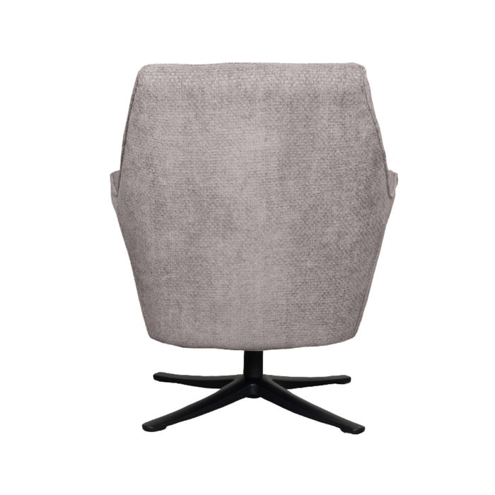 LABEL51 - Draaifauteuil Tod - Stone Elite - Zwart Metaal