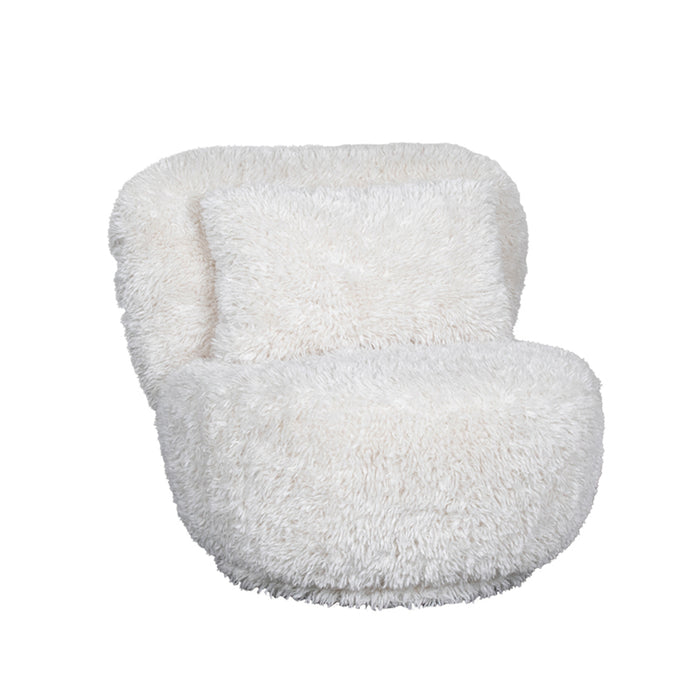 LABEL51 - Draaifauteuil Doodle - Creme Fluffy