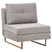 Beliani - JERSLEV - 1-zits slaapbank - Grijs - Polyester