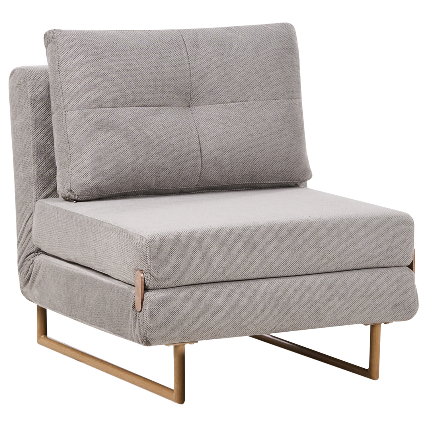 Beliani - JERSLEV - 1-zits slaapbank - Grijs - Polyester