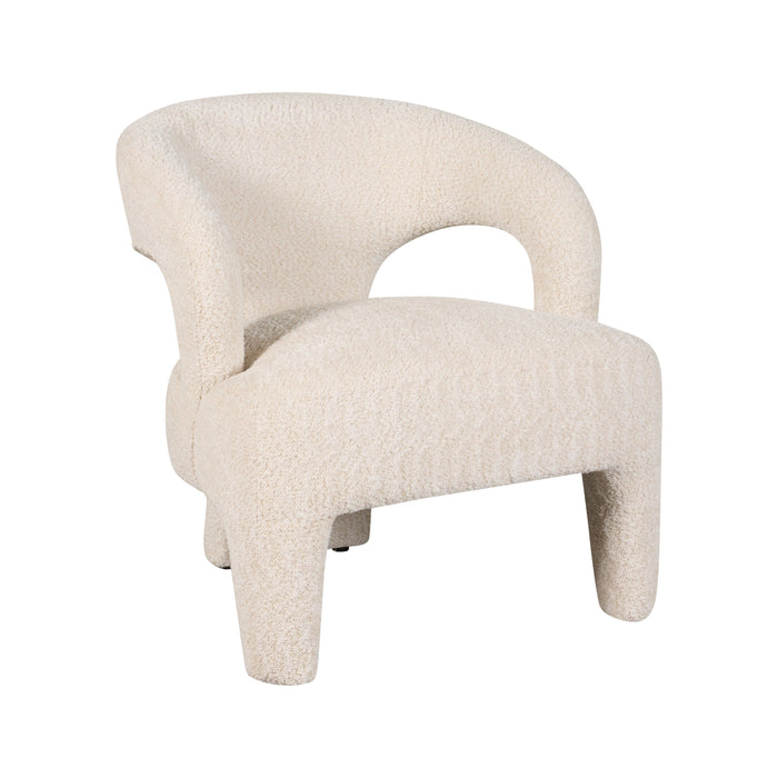 Fauteuil Brock - Beige|Creme|Wit - Bouclé
